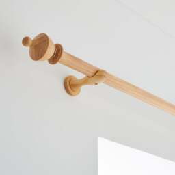 Sherwood Urn Wood Curtain Pole - thumbnail 1