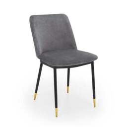 Delaunay Set of 2 Dining Chairs, Velvet - thumbnail 2