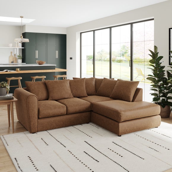 Blake Arizona Faux Leather Corner Chaise Sofa - image 1