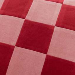 Clara Cubed Patchwork Cotton Velvet Square Cushion - thumbnail 2