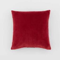 Clara Cubed Patchwork Cotton Velvet Square Cushion - thumbnail 5
