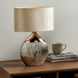 Gemini Silver Table Lamp - thumbnail 1