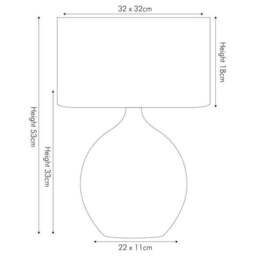 Gemini Silver Table Lamp - thumbnail 4