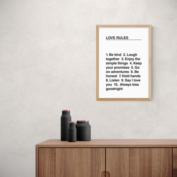 East End Prints Love Rules Print - image 1