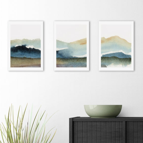 East End Prints Set of 3 Blue Ink Prints - image 1
