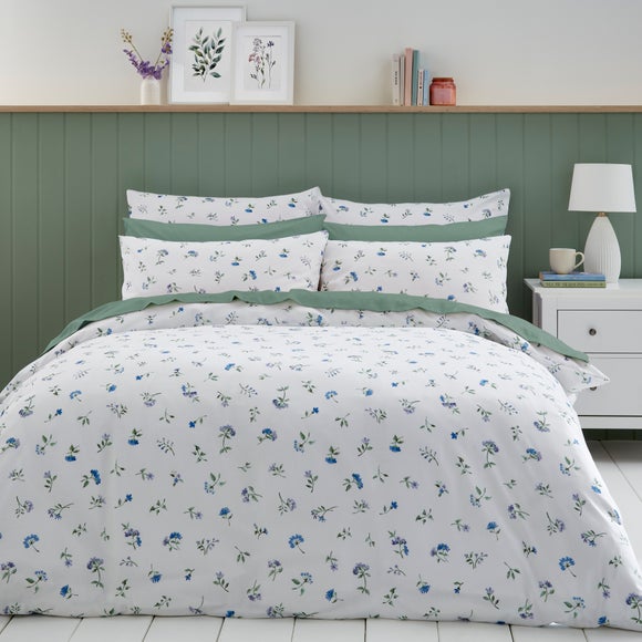 Margo Floral 144 Thread Count 100% Cotton Duvet Cover & Pillowcase Set - image 1