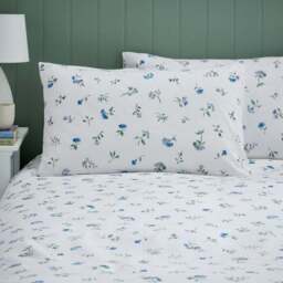Margo Floral 144 Thread Count 100% Cotton Duvet Cover & Pillowcase Set - thumbnail 2