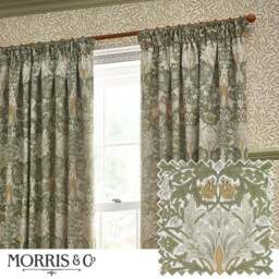 Morris & Co. Snakeshead Jacquard Pencil Pleat Curtains - thumbnail 3