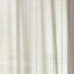 Lucia Stripe Natural Slot Top Voile Pair - thumbnail 3