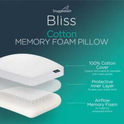 Snuggledown Bliss Extra Deep Cotton Touch Side Sleeper Pillow - thumbnail 2