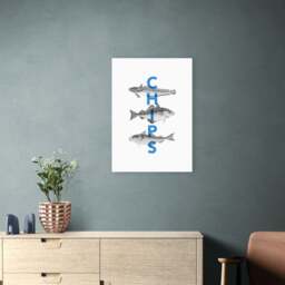 East End Prints Fish and Chips Print by Rocket Jack - thumbnail 1