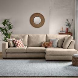 Carson Deep Sit Chunky Multi Weave Corner Sofa - thumbnail 1