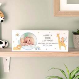 Personalised Photo Wooden Nursery Ornament - thumbnail 2