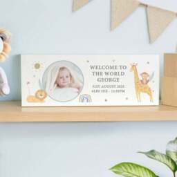 Personalised Photo Wooden Nursery Ornament - thumbnail 4