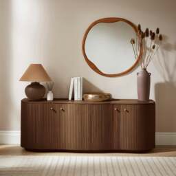 Tarla Extra Wide Sideboard, Mango Wood - thumbnail 1