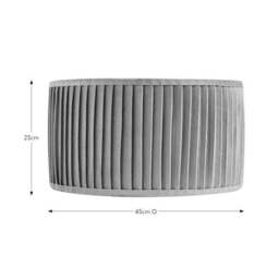 Sawyer Pleated Velvet Drum Lamp Shade - thumbnail 4