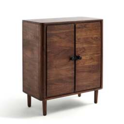 Alani 2 Door Bathroom Cabinet, Acacia Wood - thumbnail 4