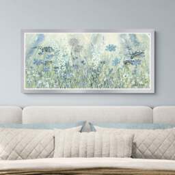 Artko Powder Blue Flowers by Catherine J Stephenson Framed Print - thumbnail 1