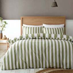 Catherine Lansfield Cove Stripe Duvet Cover and Pillowcase Set - thumbnail 3
