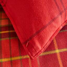 Dorma Yarn Dyed Check 100% Brushed Cotton Duvet Cover & Pillowcase Set - thumbnail 6