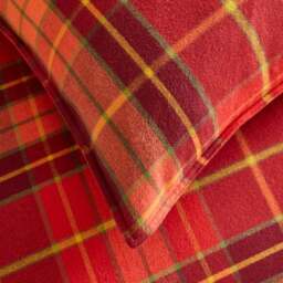 Dorma Yarn Dyed Check 100% Brushed Cotton Duvet Cover & Pillowcase Set - thumbnail 5