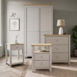 Olney 2 Drawer Bedside Table - thumbnail 6
