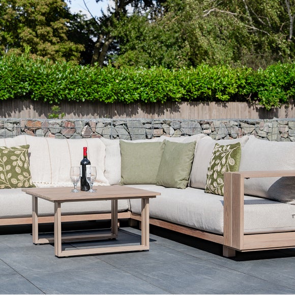 Norfolk Leisure Darlington Wood Look Aluminium Corner Set - image 1