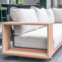 Norfolk Leisure Darlington Wood Look Aluminium Corner Set - thumbnail 2