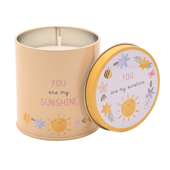 Lemon You Are My Sunshine Tin Candle - image 1