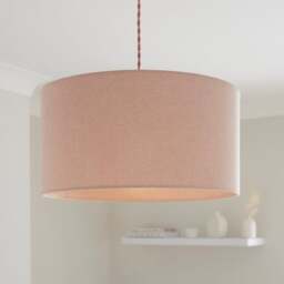Luna Shallow Drum Lamp Shade - thumbnail 1