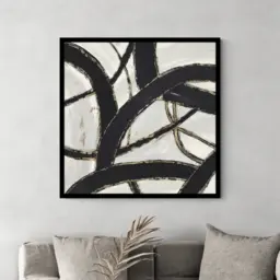 Gold Metal Abstract Framed Print