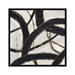 Gold Metal Abstract Framed Print - thumbnail 2