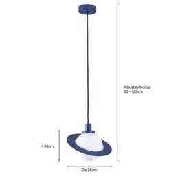 Saturn Planet Pendant Light - thumbnail 6