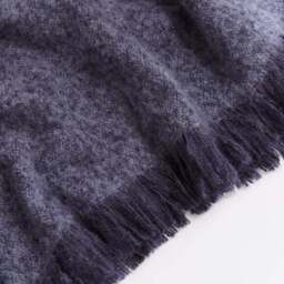 Ridley Marl Faux Mohair Throw Blanket 235cm x 235cm - thumbnail 2