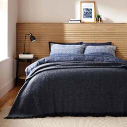 Ridley Marl Faux Mohair Throw Blanket 235cm x 235cm - thumbnail 4
