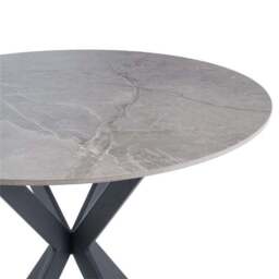 Talia 4 Seater Round 4 Seater Dining Table, Sintered Stone - thumbnail 2