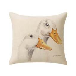 Christine Varley Ducks Square Cushion - thumbnail 3