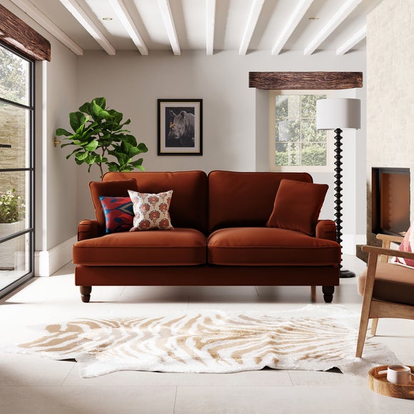 Beatrice Matte Velvet 3 Seater Sofa - image 1