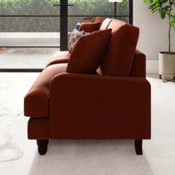 Beatrice Matte Velvet 3 Seater Sofa - thumbnail 4