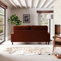 Beatrice Matte Velvet 3 Seater Sofa - thumbnail 5