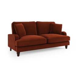 Beatrice Matte Velvet 3 Seater Sofa - thumbnail 2