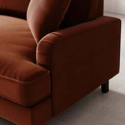 Beatrice Matte Velvet 3 Seater Sofa - thumbnail 6