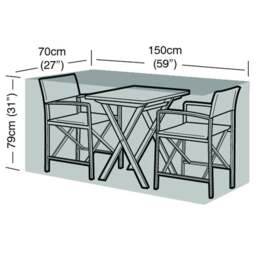 2 Seater Large Bistro Set Super Tough Cover