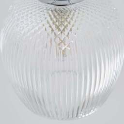 Cassia Ribbed 3 Light Semi Flush Ceiling Light - thumbnail 3