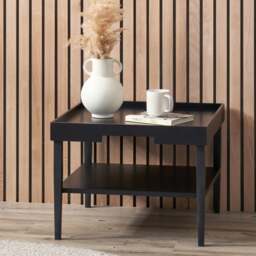 Marnie Coffee Table, Black Wood - thumbnail 1