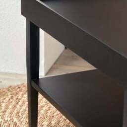 Marnie Coffee Table, Black Wood - thumbnail 3