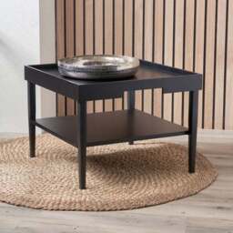 Marnie Coffee Table, Black Wood - thumbnail 2