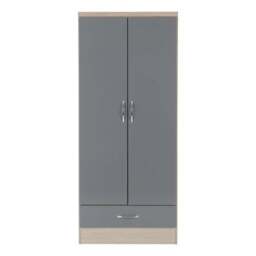 Nevada Double 1 Drawer Wardrobe - thumbnail 3