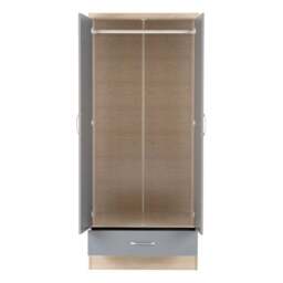 Nevada Double 1 Drawer Wardrobe - thumbnail 4