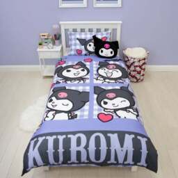 Hello Kitty Rebel Kuromi Quilt Cover and Pillowcase Set - thumbnail 2